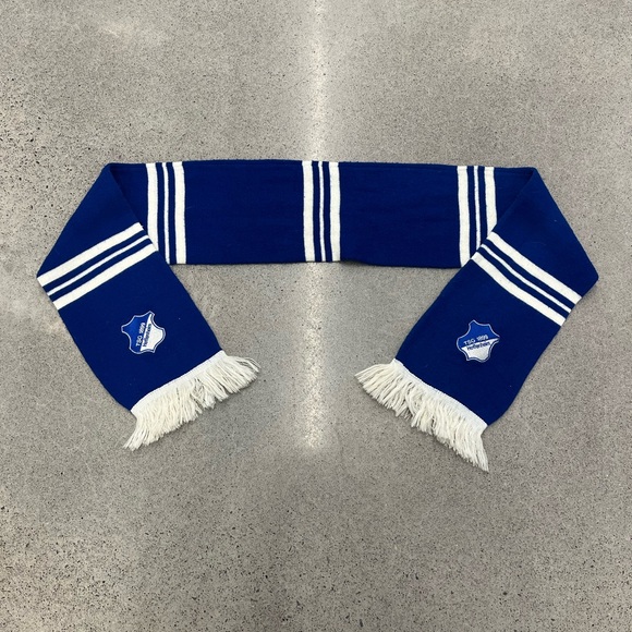 Vintage Hoffenheim Soccer Scarf Blue Unisex OS Germany TSG - Picture 1 of 3